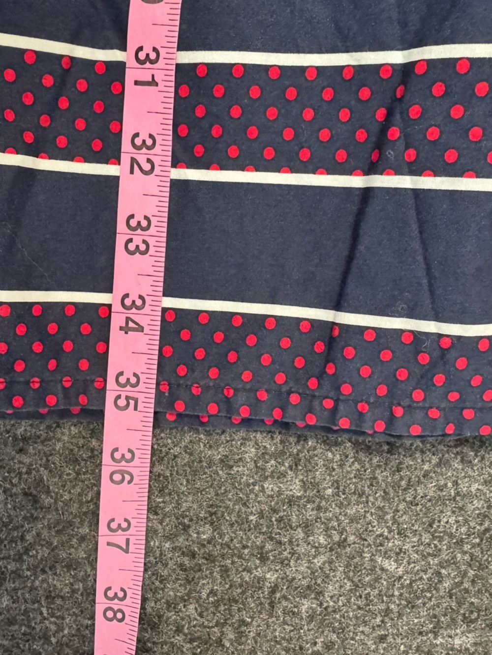 Tommy Hilfiger Navy red Polka dot shirt dress - Picture 7 of 8